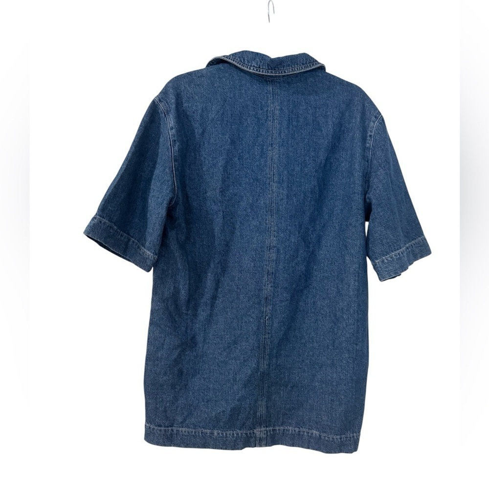 Collared Denim Dress - Picture 2 of 4